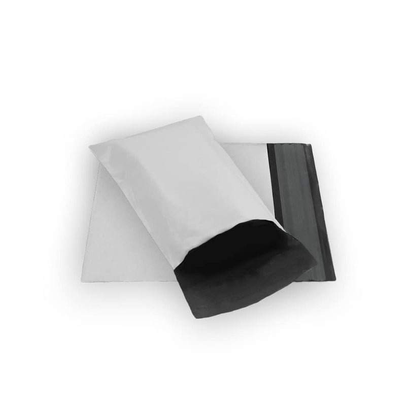 EcoSwift 100 EcoSwift 5 x 7 White Small Poly Mailer Size #0 Self Sealing Envelopes Plastic Shipping Mailing Bags 5x7 2.35 mil - Image 1